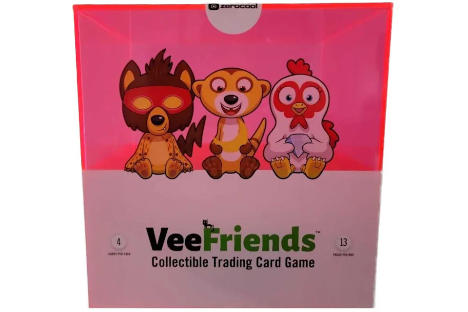 zerocool VeeFriends Series 2 Rarest Web 3 Edition Collectible Trading Card Game Box (Pink)