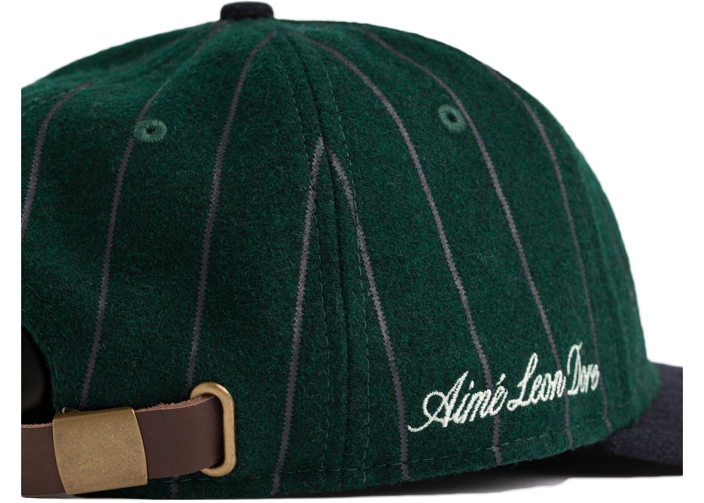 Aime Leon Dore New Era Wool Pinstripe Yankee Hat Green/Navy - FW20