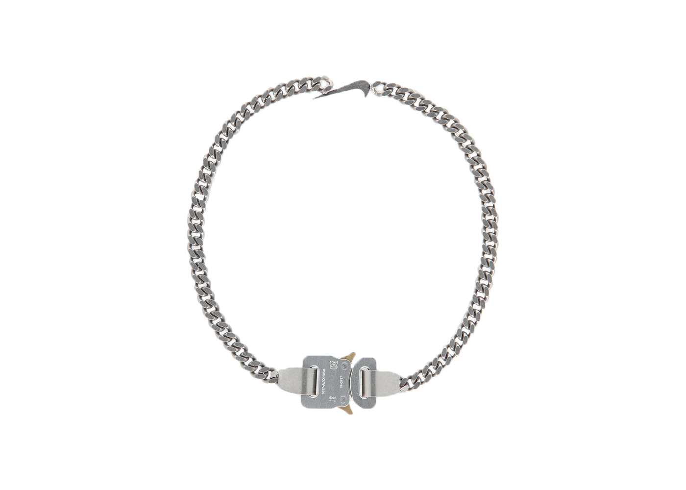 Alyx Swoosh Hero Chain Necklace Silver 