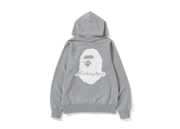 BAPE Patch Pullover Hoodie (SS19) Grey - SS19