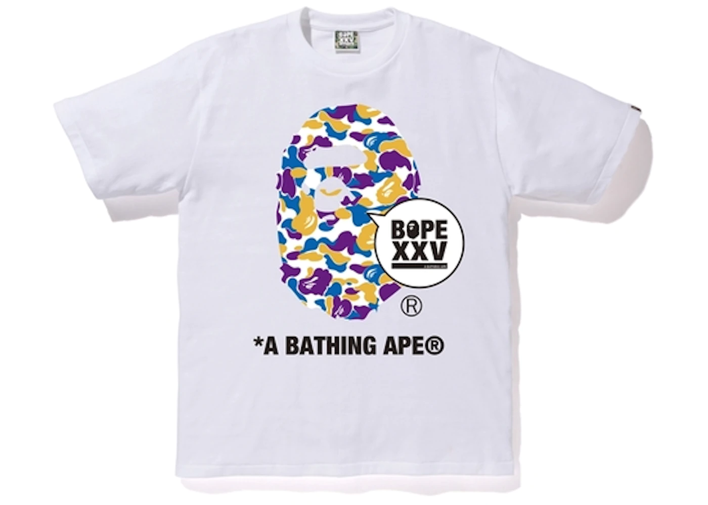 BAPE Store Los Angeles XXV Ape Head Tee White - FW18