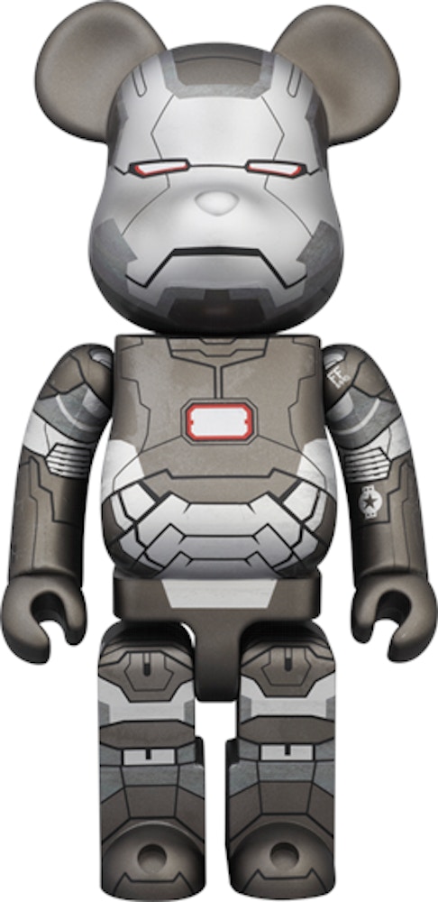 Bearbrick x Iron Man War Machine 400% Silver - 2013
