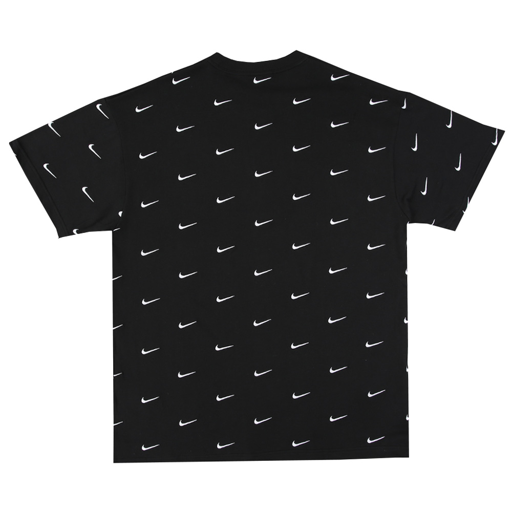 Nike All Over Swoosh Logo T-Shirt Black 
