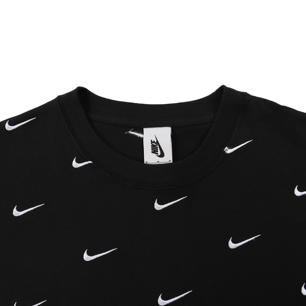 Nike All Over Swoosh Logo T-Shirt Black 