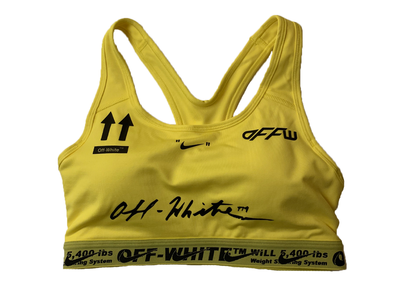 OFF-WHITE Nike Sports Bra Yellow - FW19