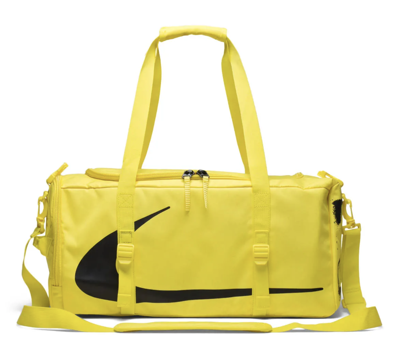 yellow nike duffel bag