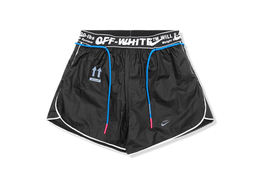 off white athletic shorts