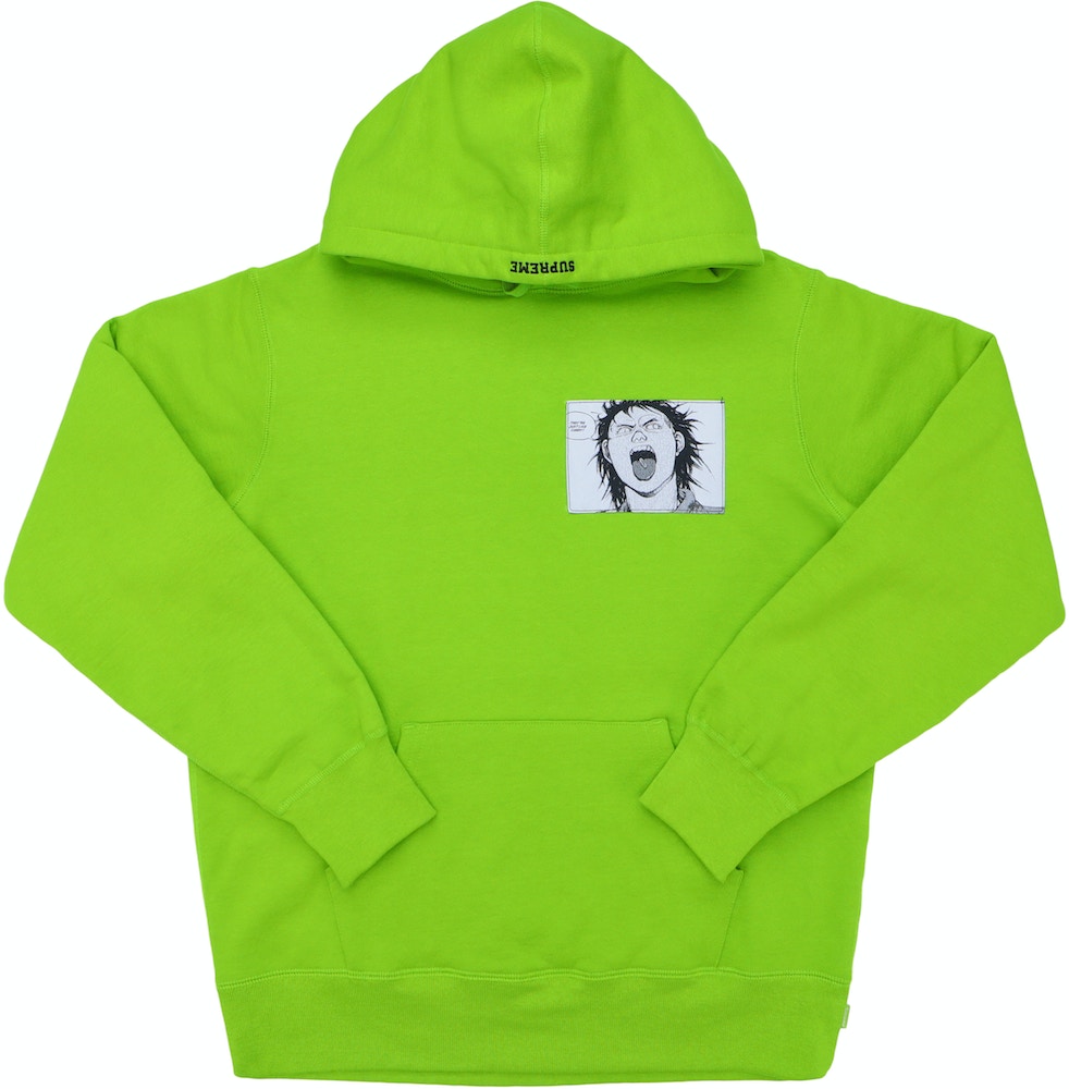 Supreme AKIRA Patches Hooded Sweatshirt Lime - FW17