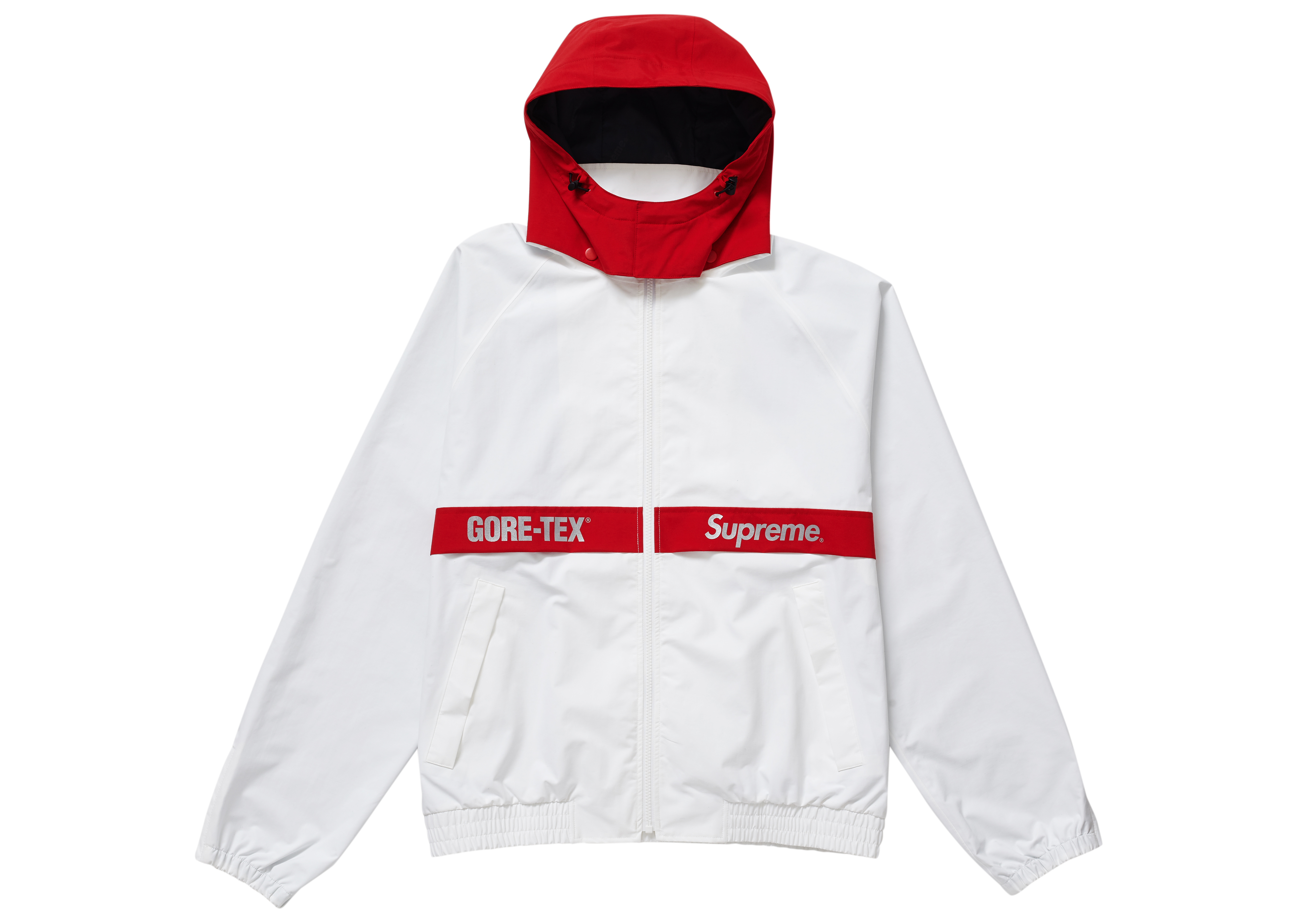 supreme jacket red and white