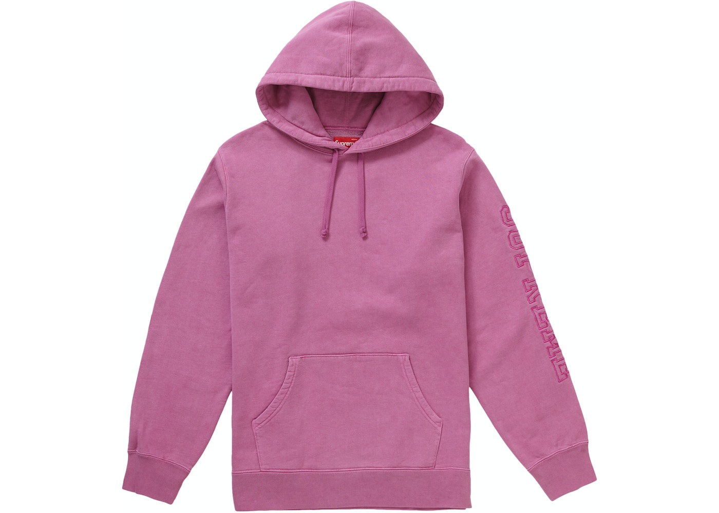 Supreme Overdyed Hooded Sweatshirt Magenta - SS19