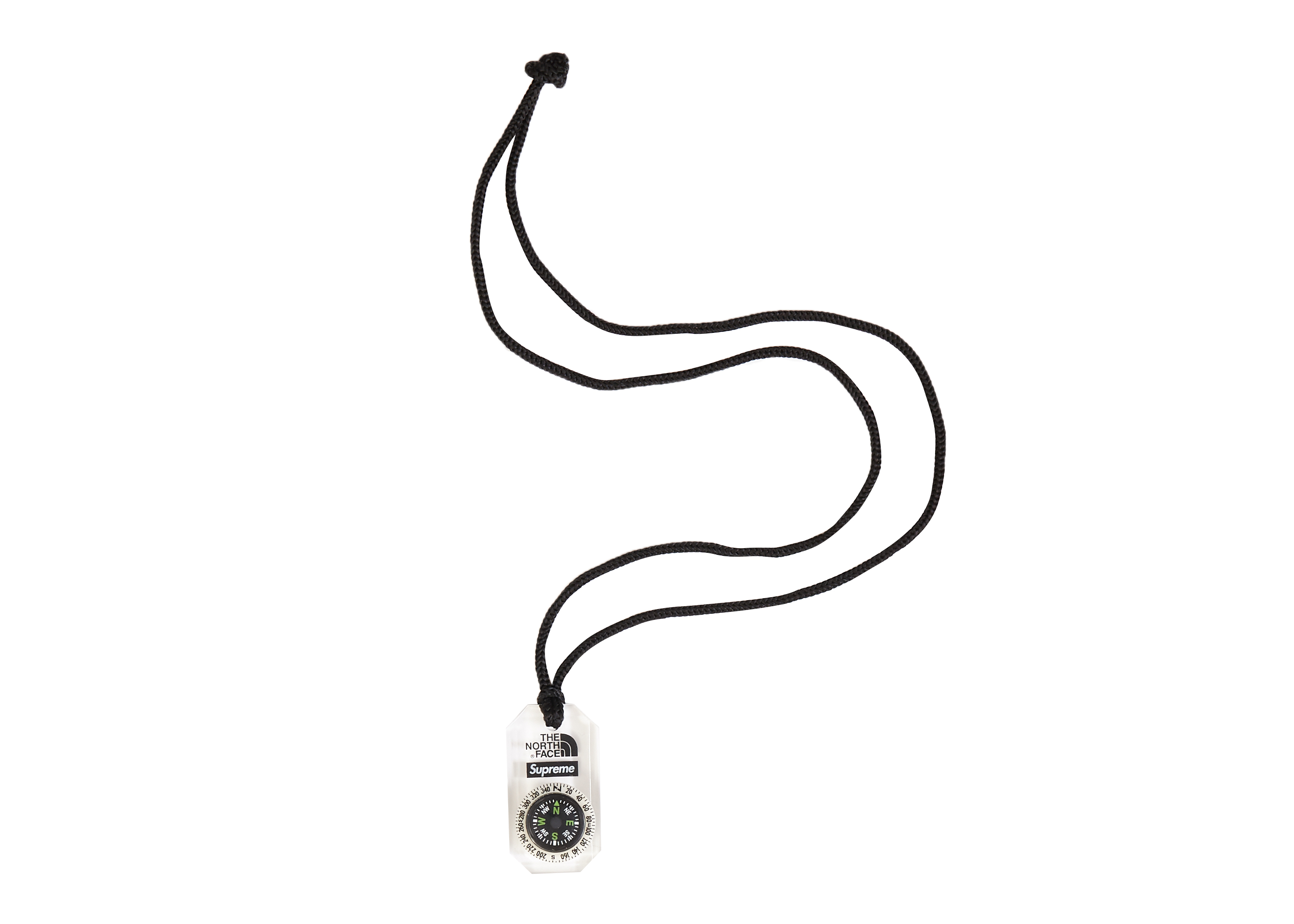 North Face Compass Necklace Clear 