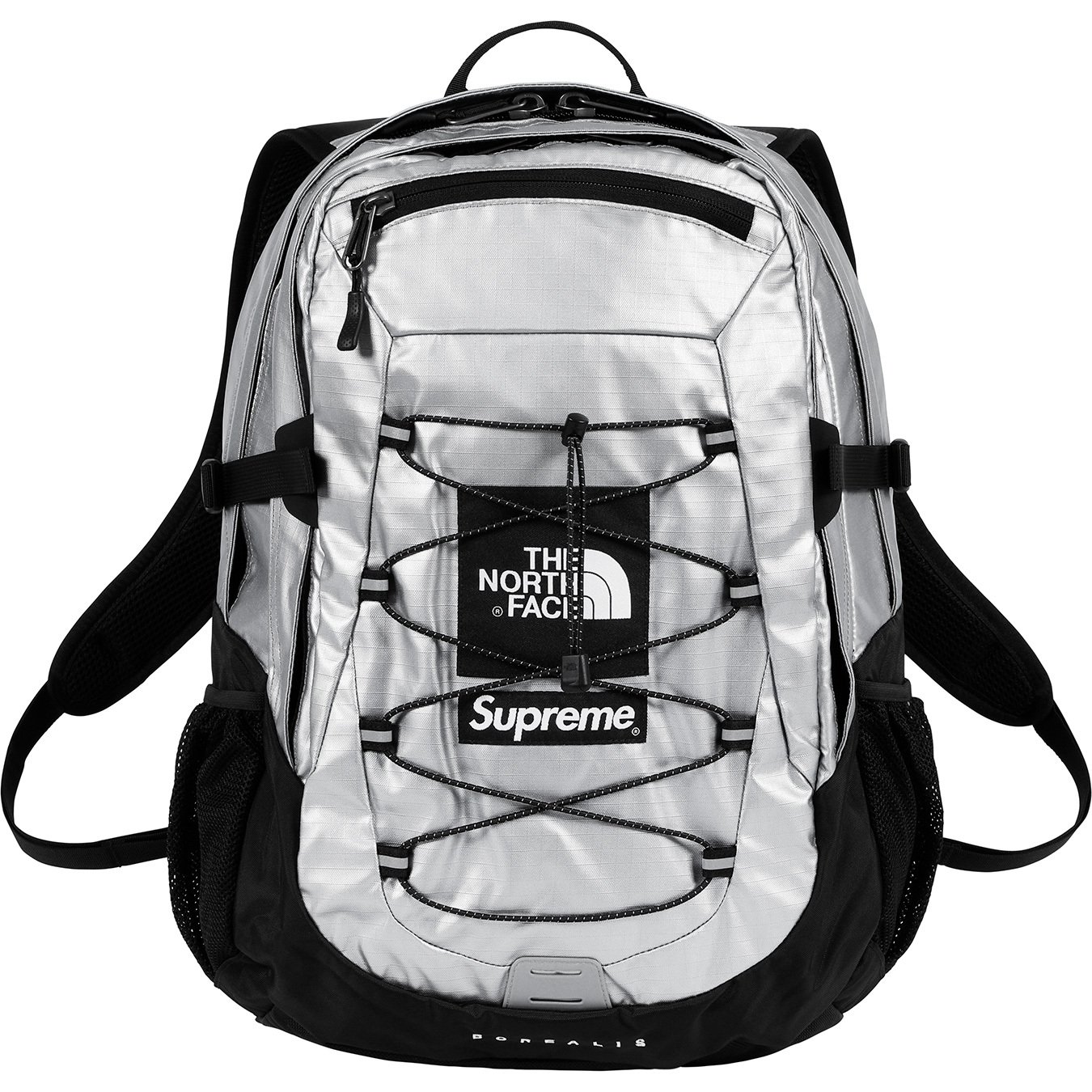 supreme the north face metallic borealis backpack rose gold